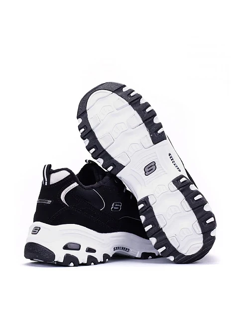 Жіночі кросівки Skechers з екошкіри чорні - фото 4 - Miraton