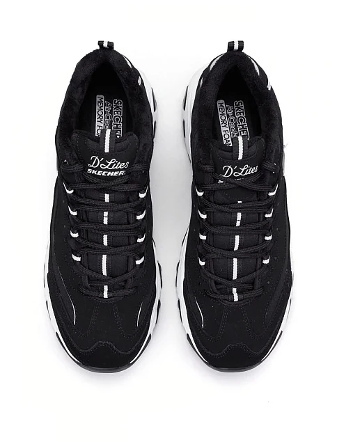 Жіночі кросівки Skechers з екошкіри чорні - фото 5 - Miraton