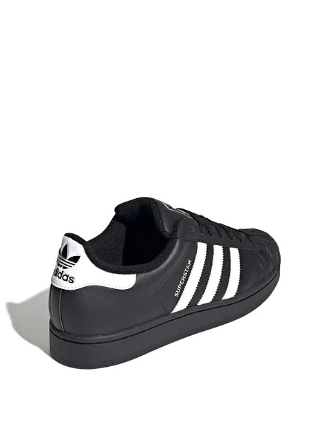 Чоловічі кеди Adidas Superstar II шкіряні чорні - фото 4 - Miraton