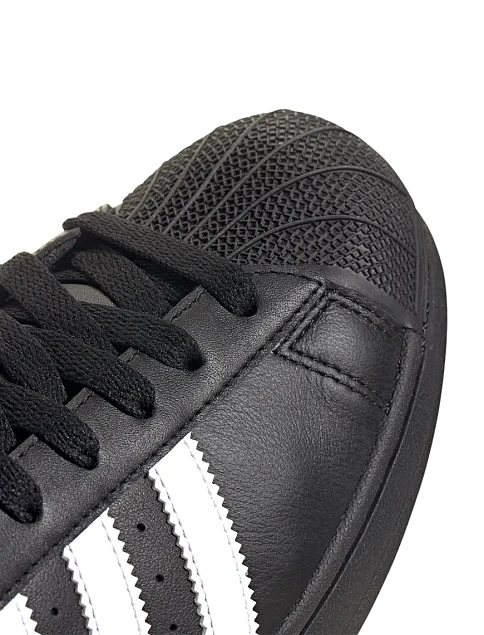 Чоловічі кеди Adidas Superstar II шкіряні чорні - фото 7 - Miraton