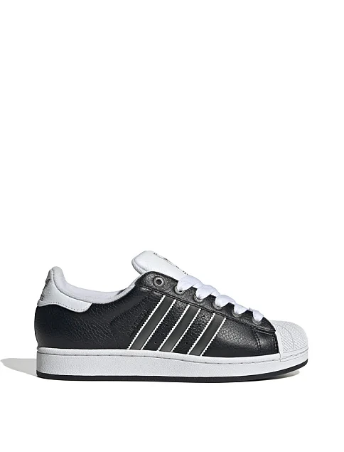 Кеди Adidas Superstar II шкіряні чорні - фото 1 - Miraton