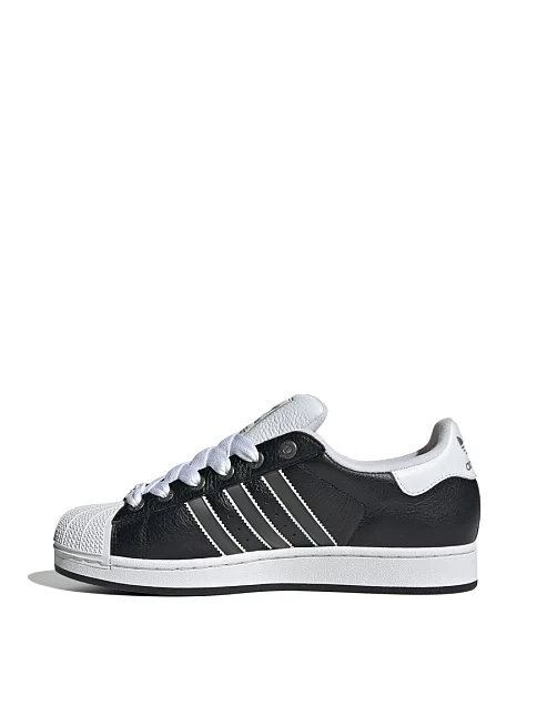Кеди Adidas Superstar II шкіряні чорні - фото 5 - Miraton