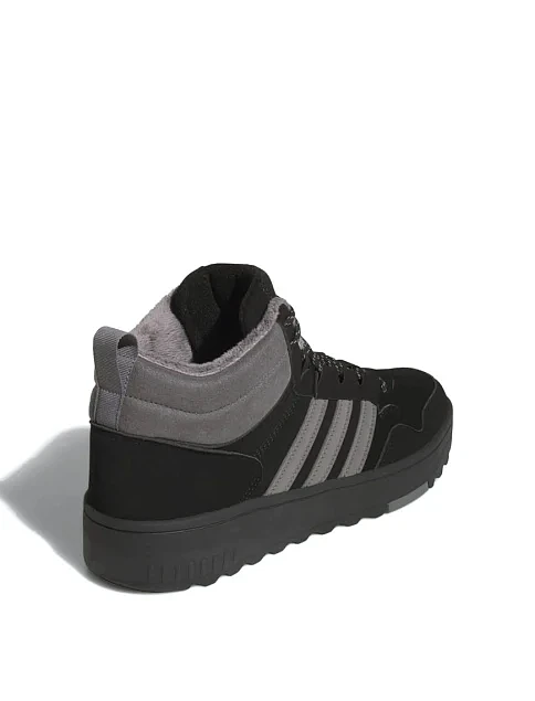 Чоловічі черевики Adidas Hoops 4.0 Mid шкіряні чорні - фото 4 - Miraton