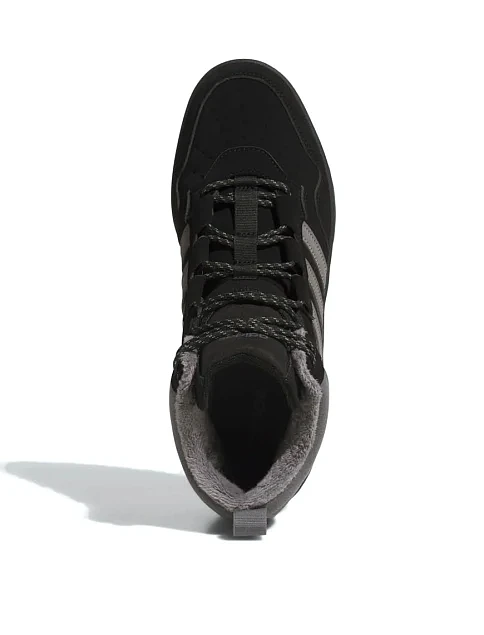 Чоловічі черевики Adidas Hoops 4.0 Mid шкіряні чорні - фото 5 - Miraton