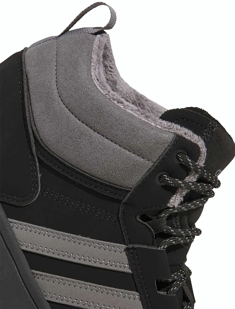 Чоловічі черевики Adidas Hoops 4.0 Mid шкіряні чорні - фото 8 - Miraton