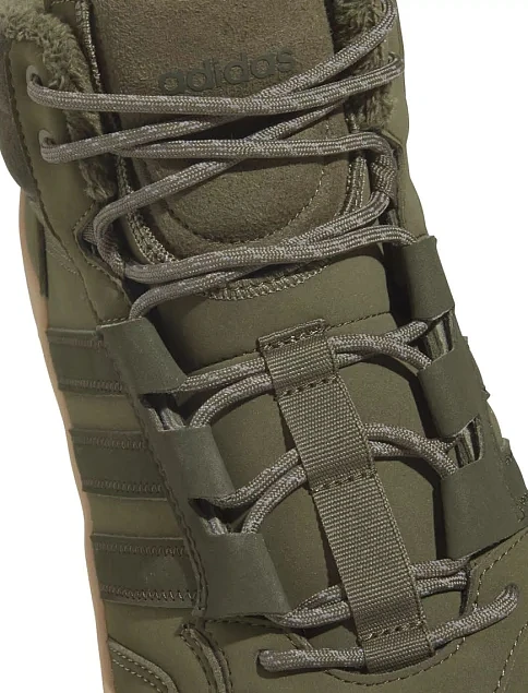 Мужские ботинки Adidas Hoops 4.0 Mid кожаные зеленые - фото 6 - Miraton