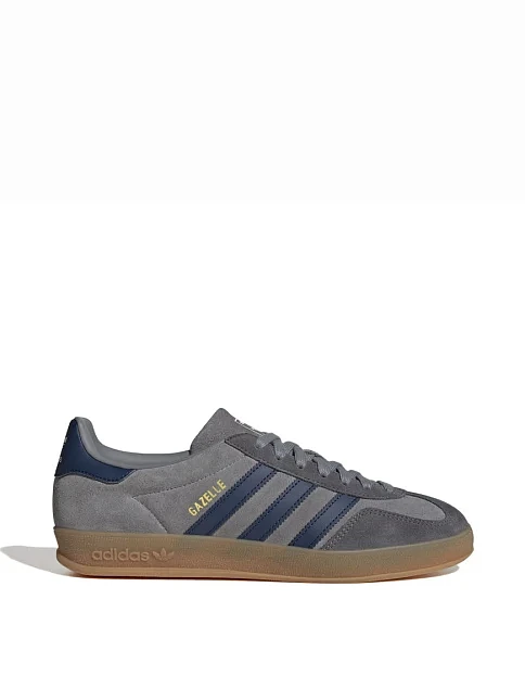 Чоловічі кеди Adidas Gazelle замшеві сірі - фото 1 - Miraton
