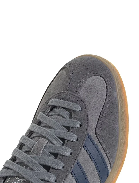 Чоловічі кеди Adidas Gazelle замшеві сірі - фото 7 - Miraton