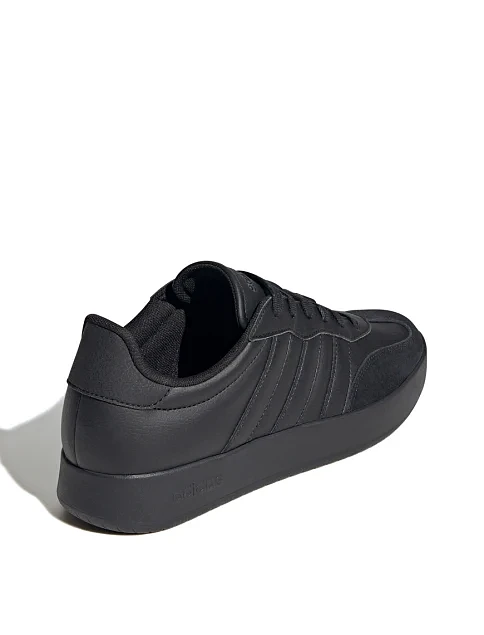 Мужские кеды Adidas Barreda кожаные черные - фото 4 - Miraton