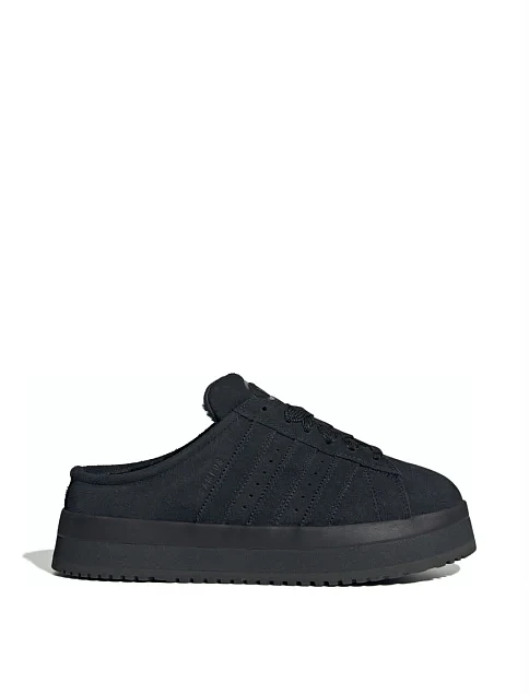 Женские кеды Adidas Campus 00s Winter Low кожаные черные - фото 1 - Miraton