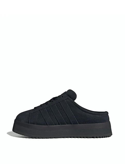 Женские кеды Adidas Campus 00s Winter Low кожаные черные - фото 2 - Miraton