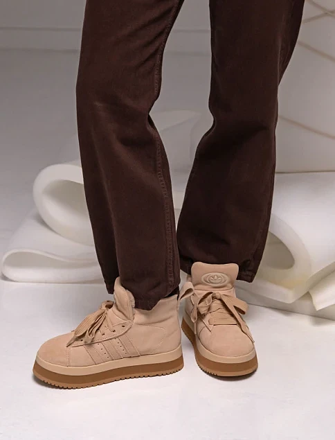 Жіночі черевики Adidas Campus 00s WTR MD шкіряні бежеві - фото 2 - Miraton