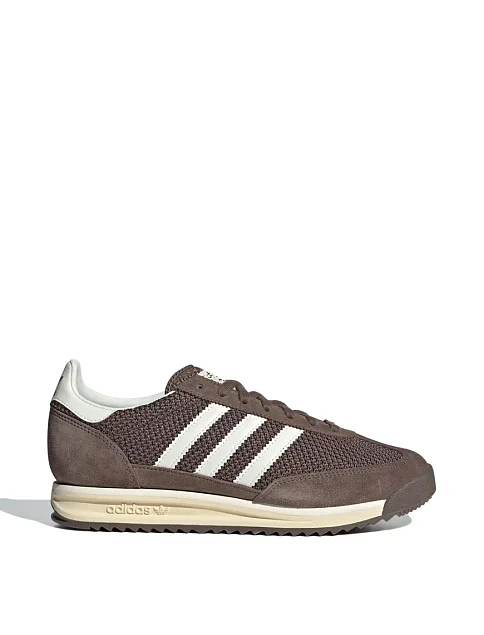 Женские кроссовки Adidas Sl 72 замшевые коричневые - фото 1 - Miraton