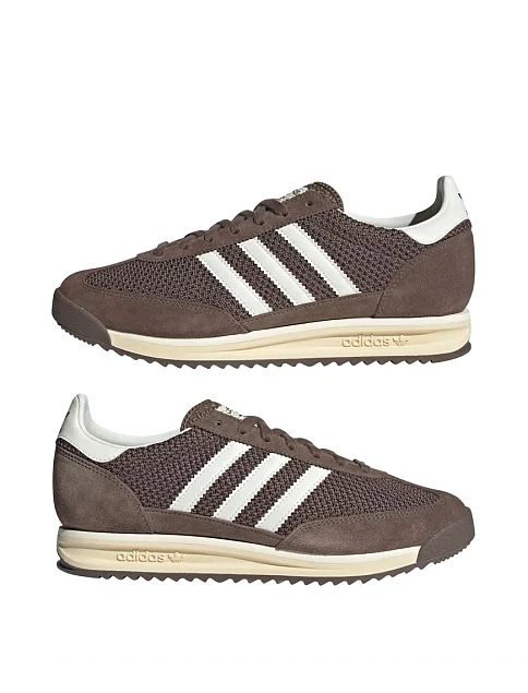 Женские кроссовки Adidas Sl 72 замшевые коричневые - фото 5 - Miraton