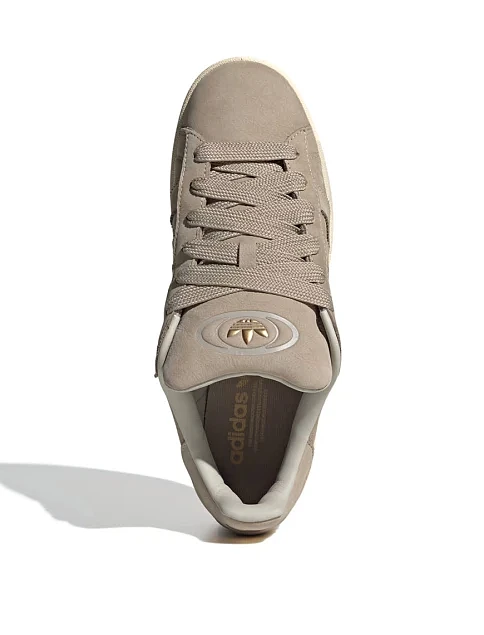 Женские кеды Adidas Campus замшевые бежевые - фото 5 - Miraton