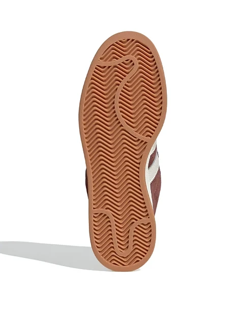 Женские кеды Adidas Campus замшевые бордовые - фото 6 - Miraton