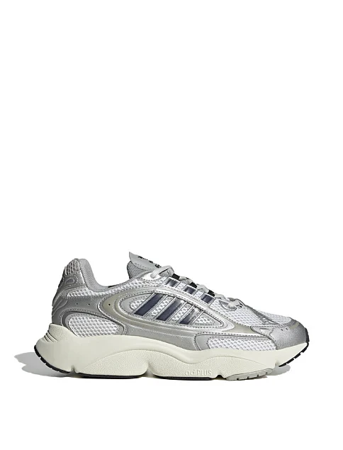 Женские кроссовки Adidas OZMILLEN из экокожи серые - фото 1 - Miraton