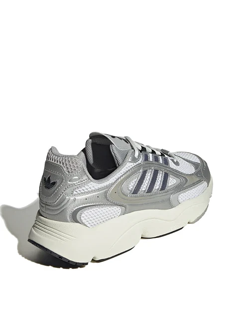 Женские кроссовки Adidas OZMILLEN из экокожи серые - фото 3 - Miraton