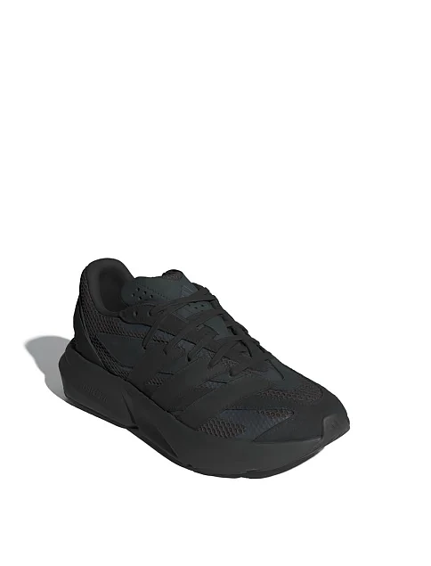 Чоловічі кросівки Adidas Lightblaze з екошкіри чорні - фото 3 - Miraton