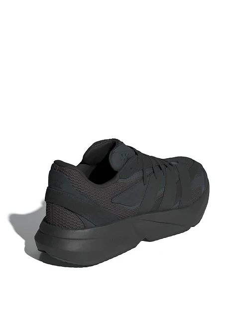 Чоловічі кросівки Adidas Lightblaze з екошкіри чорні - фото 4 - Miraton