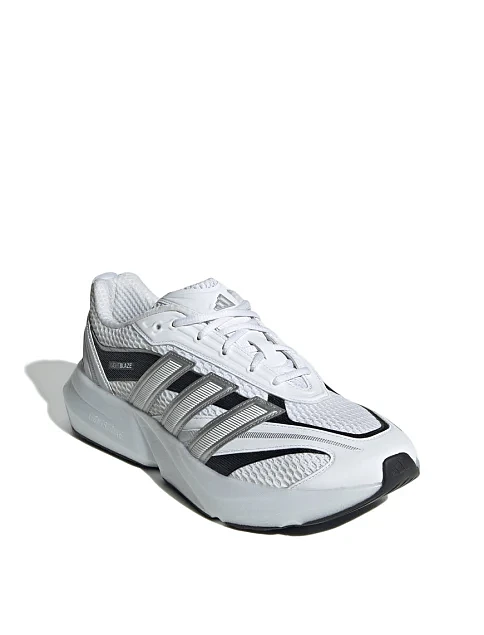 Мужские кроссовки Adidas Lightblaze Glow из экокожи белые - фото 3 - Miraton