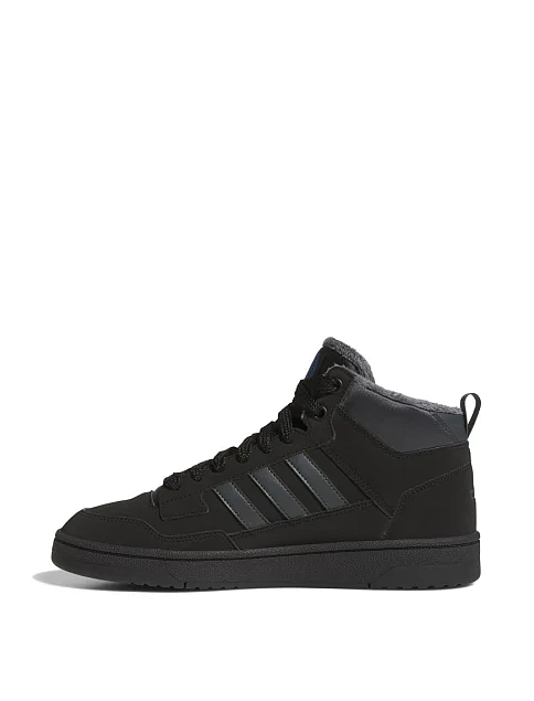 Чоловічі черевики Adidas Rapid Court Mid Winterized з екошкіри чорні - фото 2 - Miraton