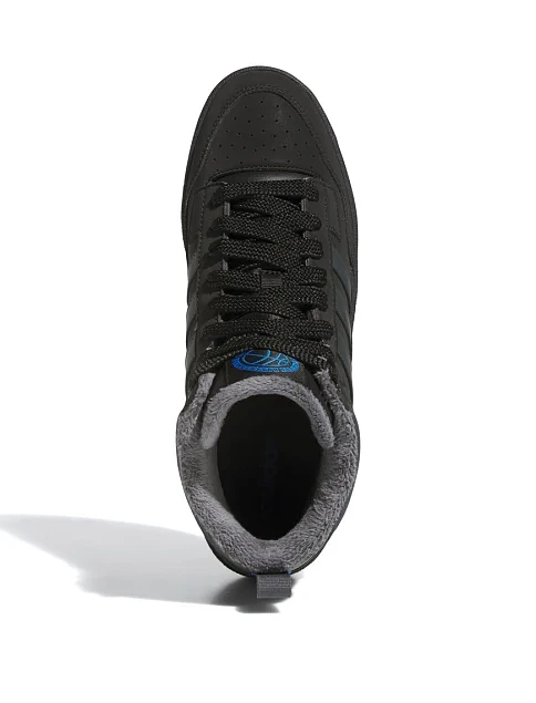 Чоловічі черевики Adidas Rapid Court Mid Winterized з екошкіри чорні - фото 5 - Miraton