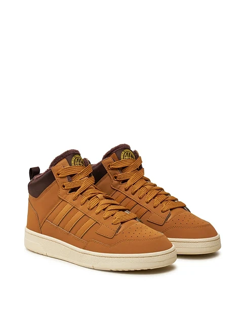 Женские ботинки Adidas Rapid Court Mid Winterized из экокожи черные - фото 2 - Miraton