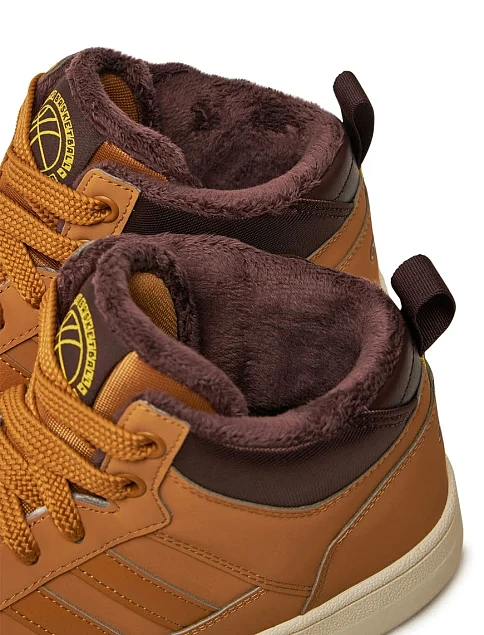 Женские ботинки Adidas Rapid Court Mid Winterized из экокожи черные - фото 5 - Miraton