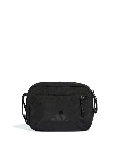 Сумка месенджер Adidas текстильна чорна - фото 1 - Miraton