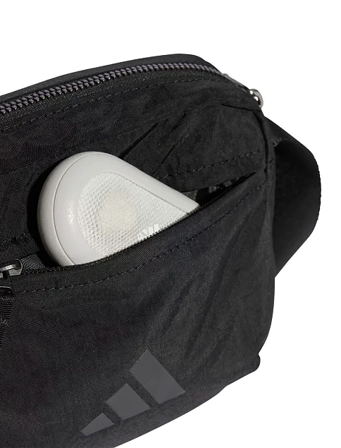 Сумка месенджер Adidas текстильна чорна - фото 6 - Miraton