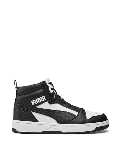 Женские ботинки PUMA Rebound LayUp SL из экокожи черные - фото 1 - Miraton