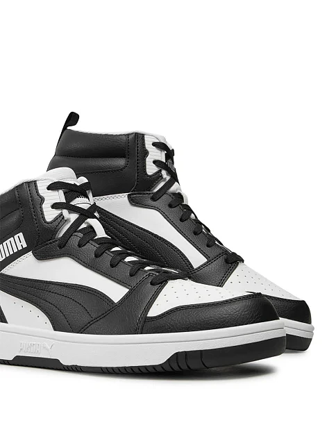 Женские ботинки PUMA Rebound LayUp SL из экокожи черные - фото 5 - Miraton