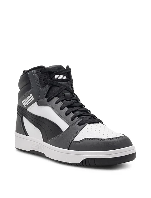 Мужские ботинки PUMA Rebound v6 из экокожи серые - фото 3 - Miraton