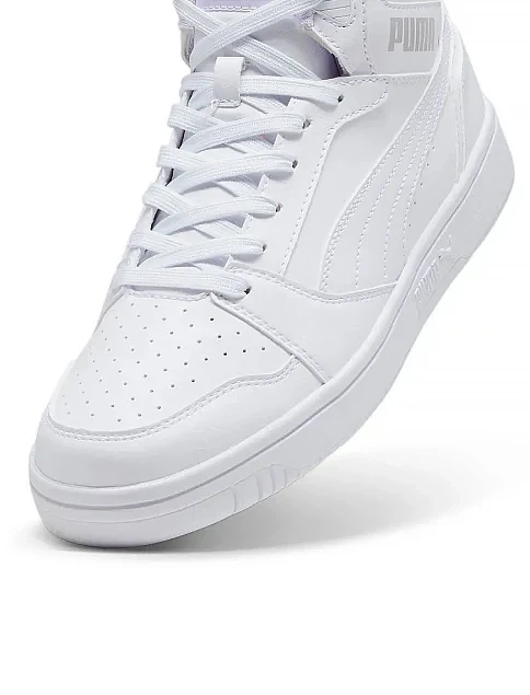 Женские ботинки PUMA Rebound v6 из экокожи белые - фото 5 - Miraton