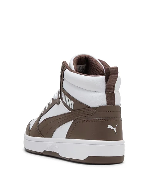 Мужские ботинки PUMA Rebound v6 из экокожи коричневые - фото 4 - Miraton