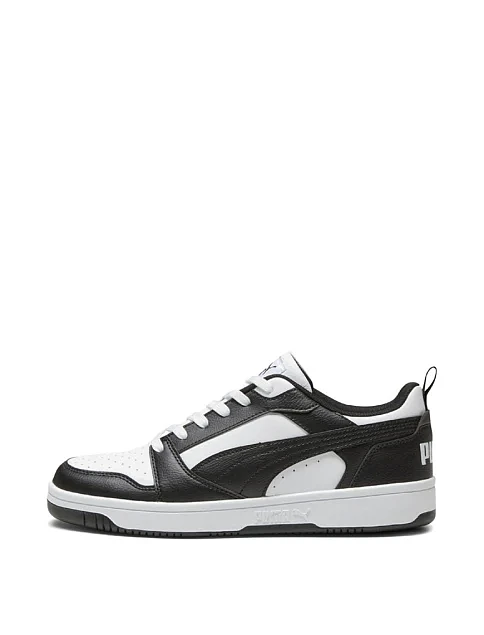 Жіночі кеди PUMA Rebound v6 Low з екошкіри чорні - фото 2 - Miraton
