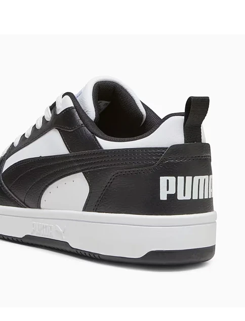 Жіночі кеди PUMA Rebound v6 Low з екошкіри чорні - фото 6 - Miraton