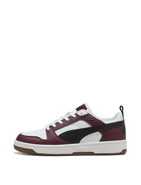 Жіночі кеди PUMA Rebound v6 Low з екошкіри бордові - фото 2 - Miraton