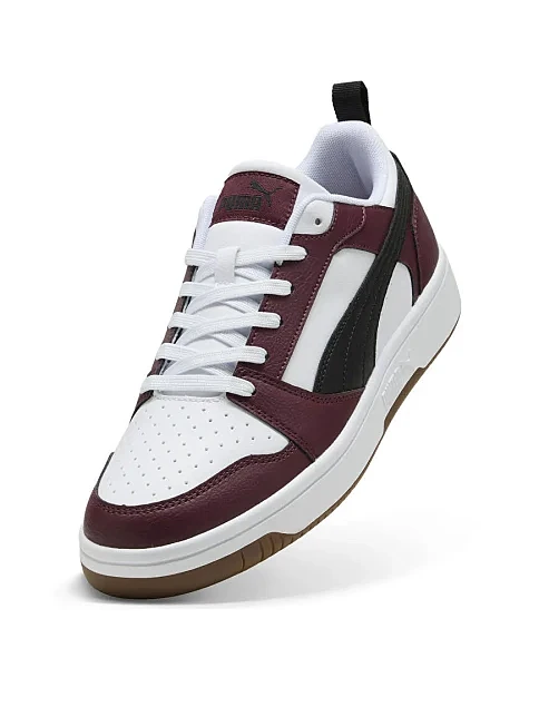 Жіночі кеди PUMA Rebound v6 Low з екошкіри бордові - фото 4 - Miraton