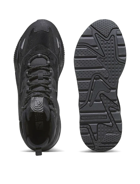 Мужские ботинки PUMA RS-X Hi текстильные черные - фото 4 - Miraton