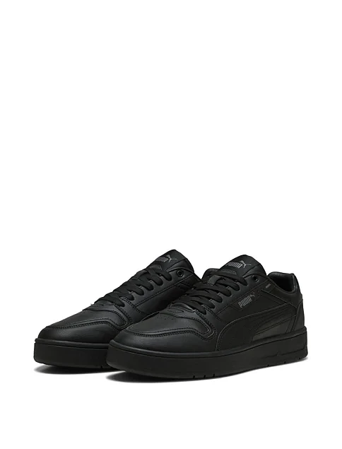 Жіночі кеди PUMA Court Classic Street з екошкіри чорні - фото 3 - Miraton