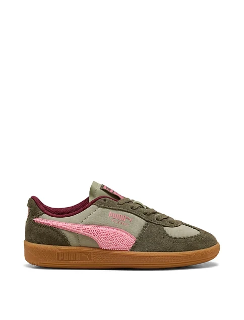 Жіночі кеди PUMA Palermo текстильні зелені - фото 1 - Miraton
