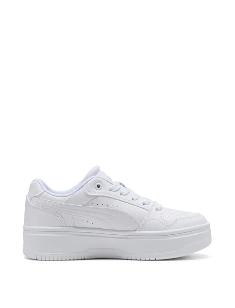 Жіночі кеди PUMA Rebound Low з екошкіри білі - фото 1 - Miraton