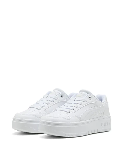 Жіночі кеди PUMA Rebound Low з екошкіри білі - фото 3 - Miraton