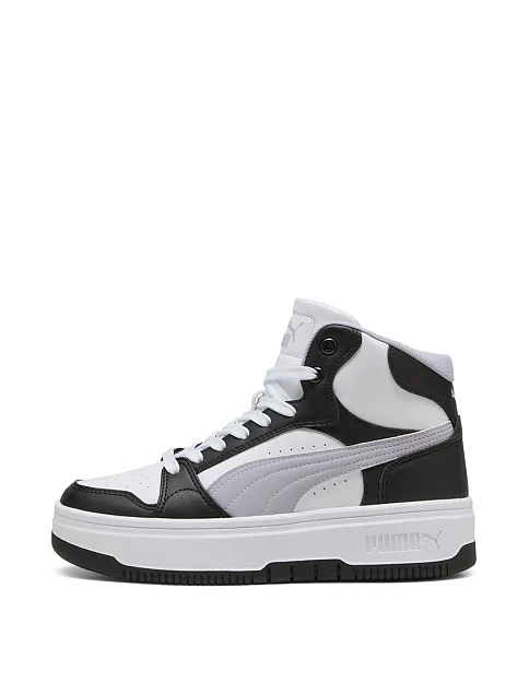 Женские ботинки PUMA Rebound Mid из экокожи черные - фото 2 - Miraton