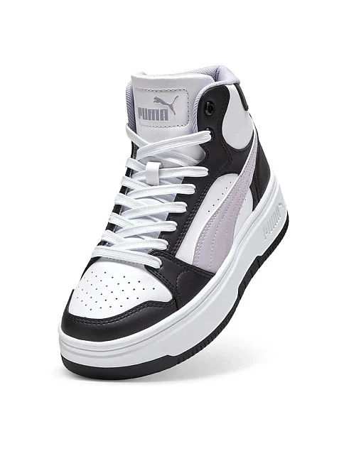 Женские ботинки PUMA Rebound Mid из экокожи черные - фото 3 - Miraton