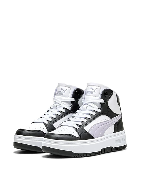 Женские ботинки PUMA Rebound Mid из экокожи черные - фото 5 - Miraton