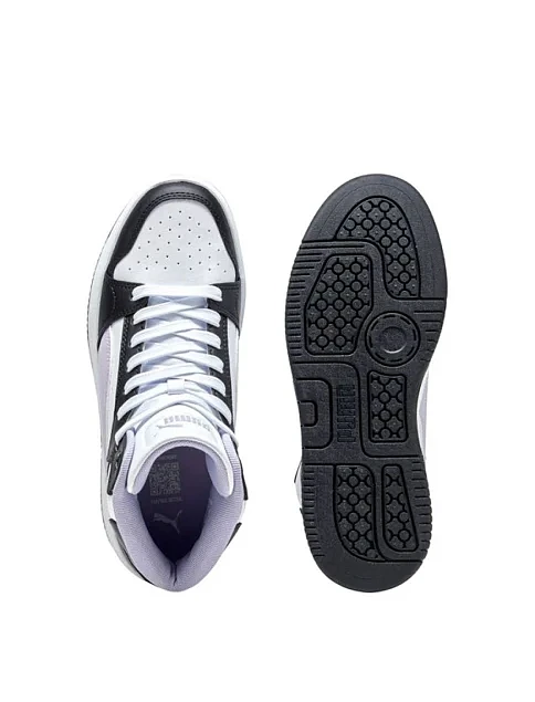 Женские ботинки PUMA Rebound Mid из экокожи черные - фото 6 - Miraton