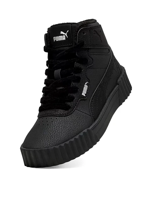 Женские ботинки PUMA Carina 3.0 Mid WTR из экокожи черные - фото 5 - Miraton